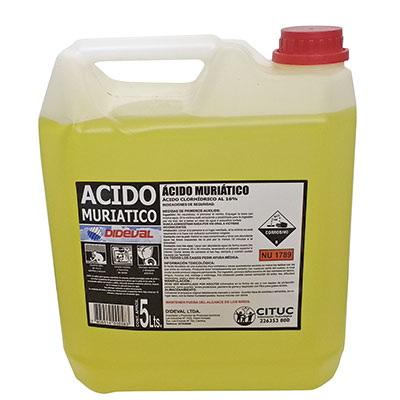 ACIDO MURIATICO 5LT DIDEVAL