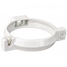 ABRAZADERA TUBO BAJADA 80MM CANALETA PVC BLANCO