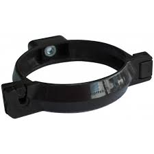 ABRAZADERA TUBO BAJADA 80MM CANALETA PVC CAFE